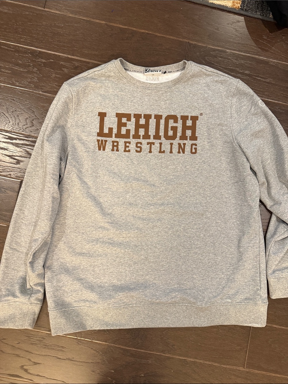 Lehigh Wrestling Men's Gray Crewneck Sweatshirt